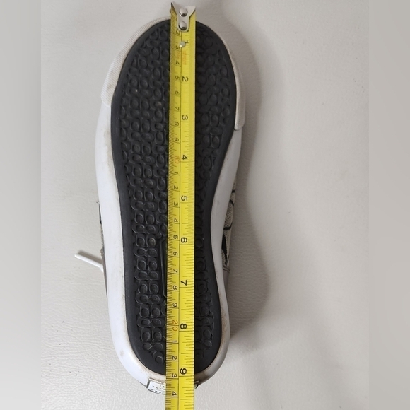 Coach Shoes Womens 5BCasual Signature shoes  GreySilver Low Top Lace Up - Picture 3 of 7